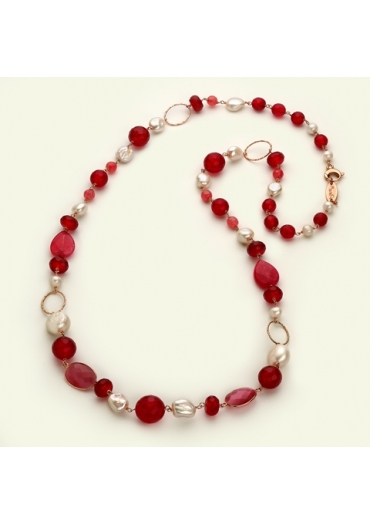 Chanel agata ruby, perle coltivate, giada rosa﻿