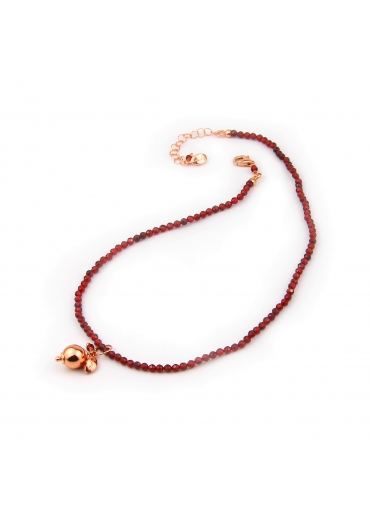 Choker granato taglio diamond﻿