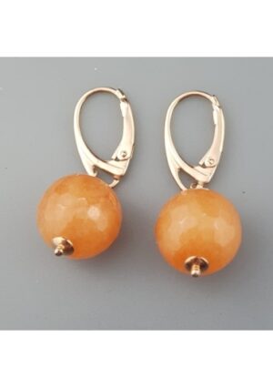 Orecchini Agata arancione﻿