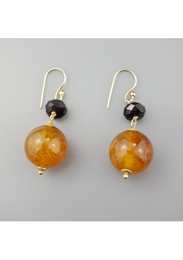 Oecchini  Agata striata gialla﻿