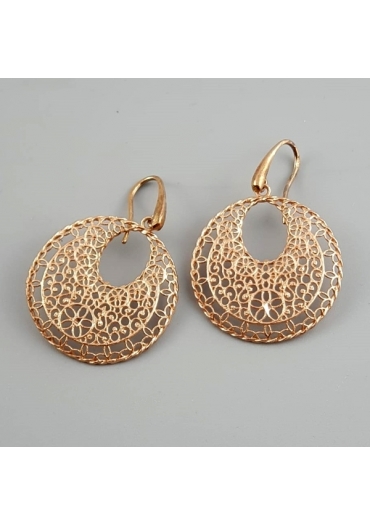 Orecchini argento rosè﻿