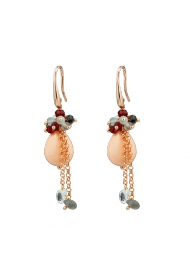 Orecchini bamboo rosa,﻿