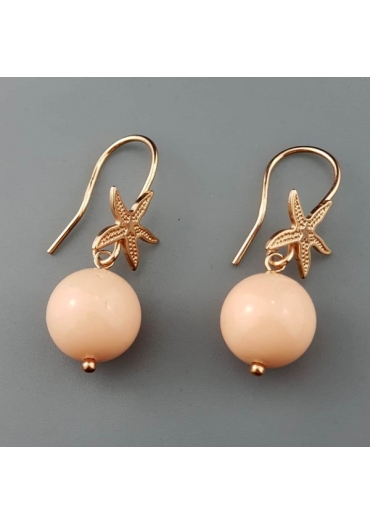 Orecchini corallo bamboo rosa – cod:OR2080