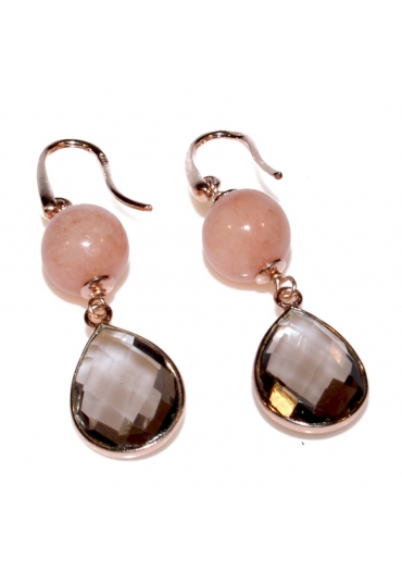 Or giada salmone,quarzo fumè﻿