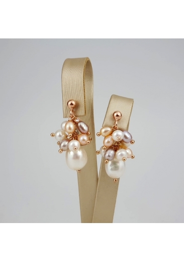 Orecchini perle coltivate multicolor﻿