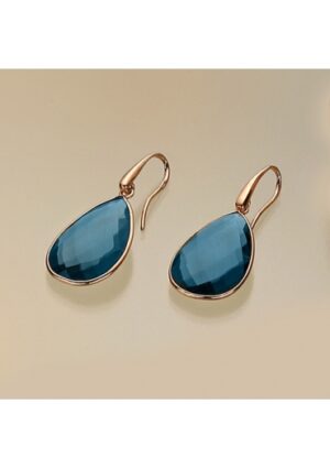 Orecchini goccia quarzo blue light﻿
24 per 18 mm