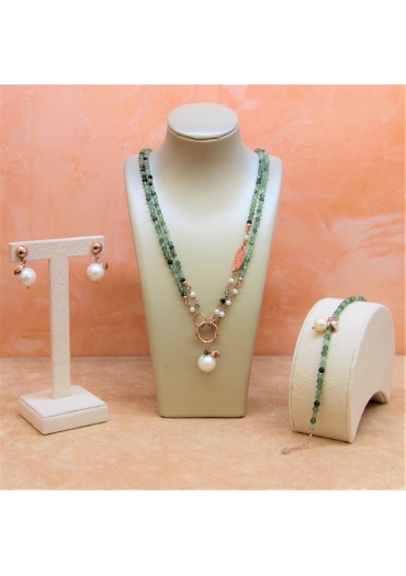 quarzo rutilato verde scuro﻿