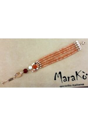 Bracciale giada salmone