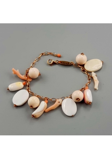 Br charms conchiglia e corallo rosa