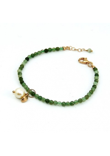 Br quarzo rutilato verde