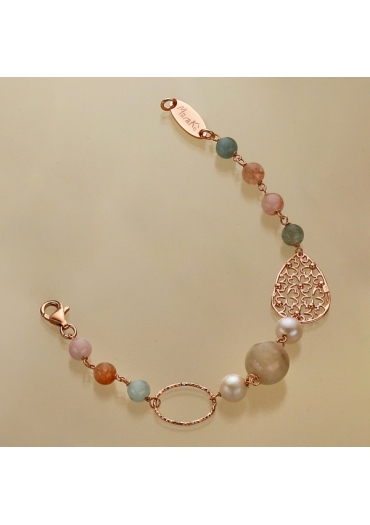 Bracciale acquamarina multicolor