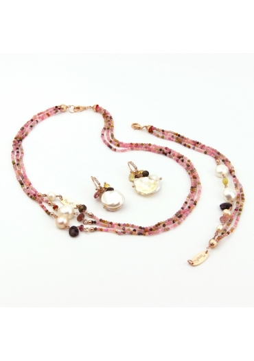 Parure tormaline taglio diamond
 lunghezza  44 cm﻿﻿