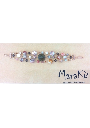 Bracciale a tre fili diaspro