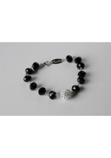 Bracciale agata nera