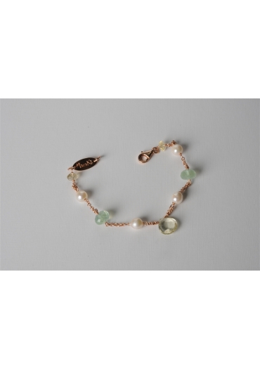 Bracciale charms, perle di fiume, ametista verde, q.citrino t. macchina – cod:BR0907