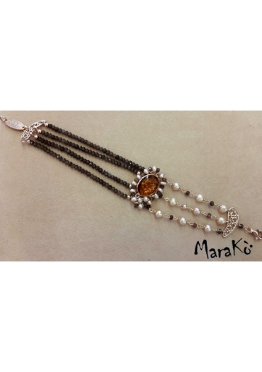 Bracciale quarzo brown