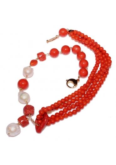 Girocollo corallo sardo