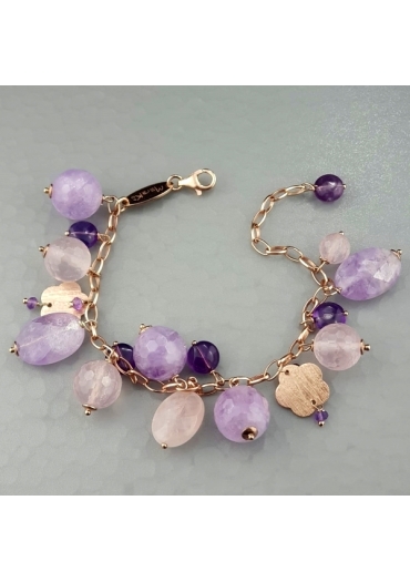 Br ametista lavanda, quarzo rosa﻿