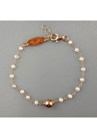 Bracciale a rosarietto perle di fiume