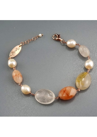 Bracciale agata multicolor