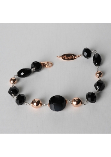 Bracciale agata nera