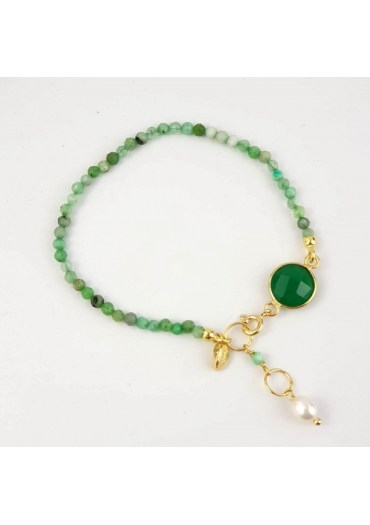 Bracciale aquarelle,crisoprasio﻿