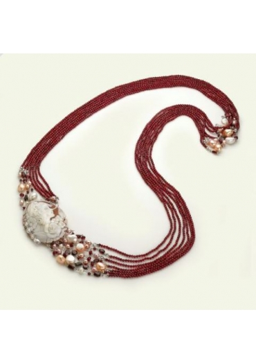 Chanel multifili granato diamond, cammeo﻿