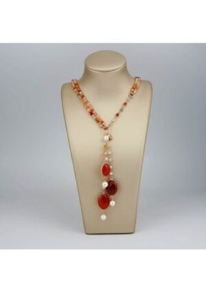 Chanel regolabile45-90 cm corniolaperle coltivate﻿