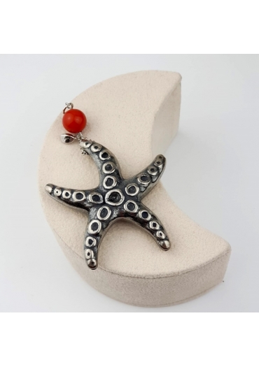 Ciondolo stella marina arg.925 antichizzato﻿