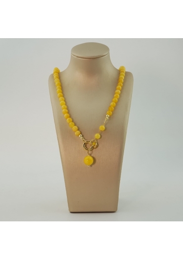 Collier EasyAgata gialla 6 mm﻿