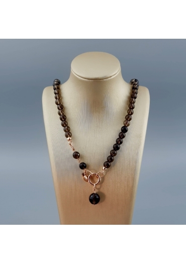 Collier Easy quarzo fumè 6 mm﻿