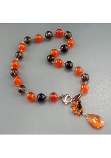 Girocollo giada arancione