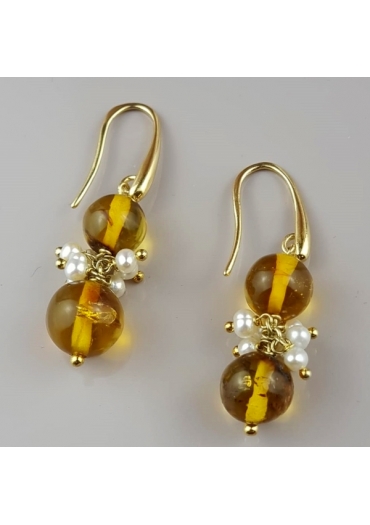 Or ambra messicana, perle di fiume – cod:OR1991