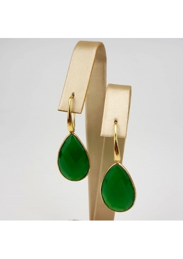 or goccia agata verde smeraldo – cod:OR1731