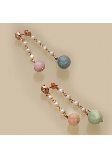 Orecchini acqua marina multicolor