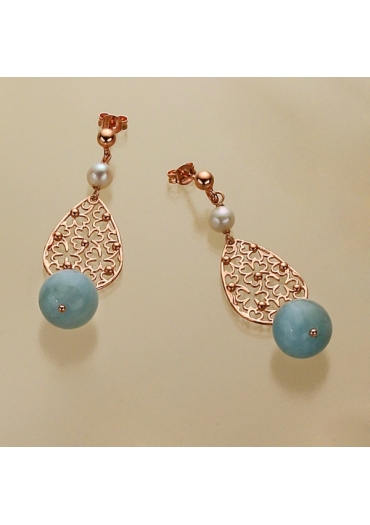 Orecchini acquamarina milk﻿