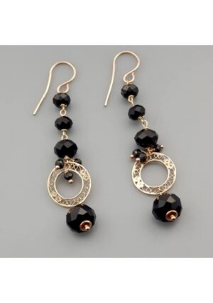 Orecchini Agata nera