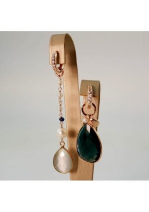 Orecchini  Fantasy zirconi quarzo blue light﻿