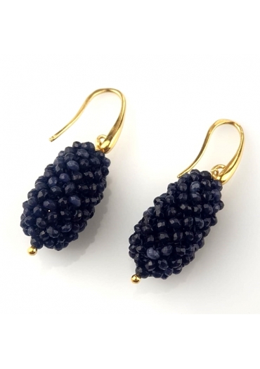 Orecchini goccia tessuta a mano