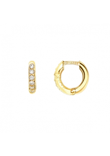 Orecchini Moonlight  con zirconi  pl oro﻿