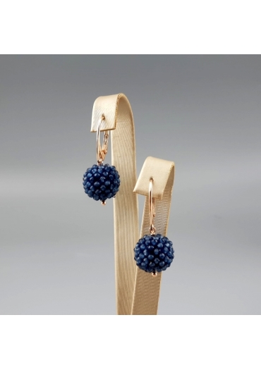 Orecchini more agata blu zaffiro﻿