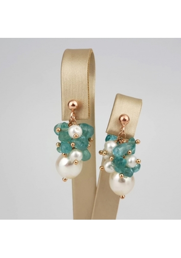 Orecchini perle coltivateapatite﻿