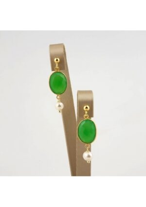 Orecchini quarzi  idrotermali, perle  coltivate﻿