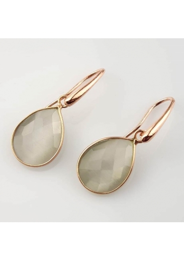 Orecchini quarzo bianco﻿