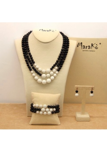 Parure Agata nera agata bianca﻿