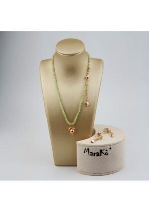 Parure Choker Quarzo rutilato verde﻿