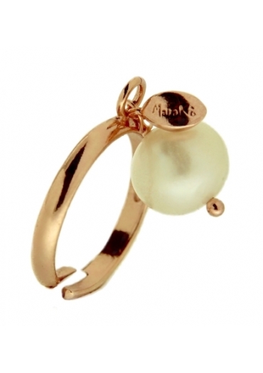 Anello le meline,perla coltivata bianca﻿