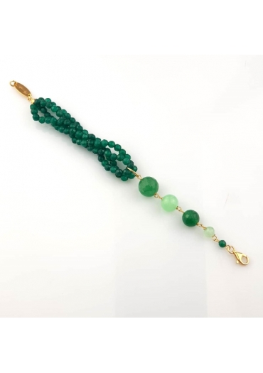 Br agata verde smeraldo