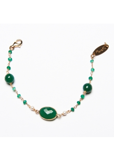 Br agata verde smeraldo