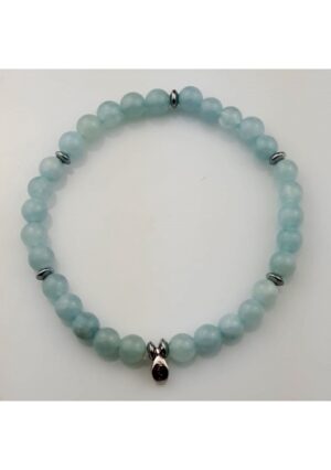 Bracciale acquamarina 6 mm﻿
